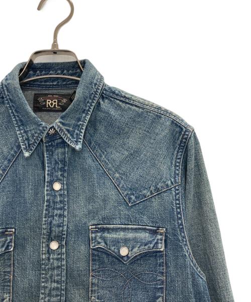 RRL（ダブルアールエル）RRL (ダブルアールエル) デニムウエスタンシャツ インディゴ サイズ:Sの古着・服飾アイテム