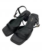 SLOBE IENAスローブ イエナ）の古着「スクエアトゥサンダル」｜ブラック