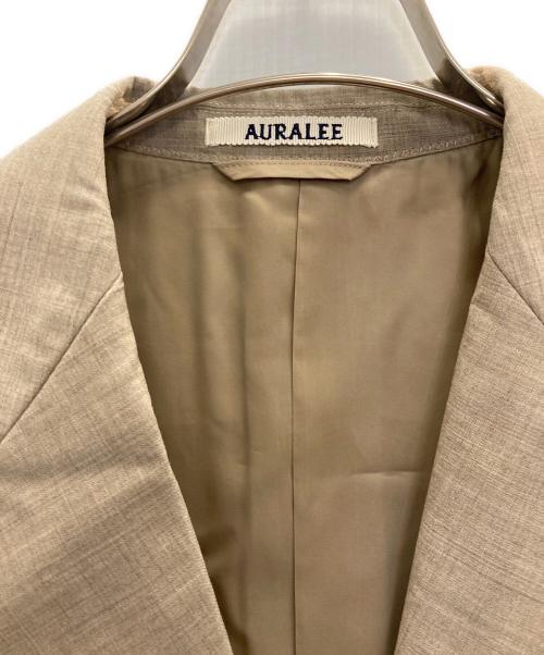 AURALEE（オーラリー）AURALEE (オーラリー) SUPER FINE TROPICAL WOOL JACKET（スーパーファイントロピカルウールジャケット） ベージュ サイズ:3の古着・服飾アイテム