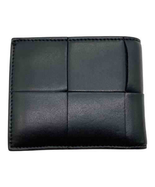 BOTTEGA VENETA（ボッテガベネタ）BOTTEGA VENETA (ボッテガベネタ) カセット コインパース付き二つ折りウォレット ブラックの古着・服飾アイテム