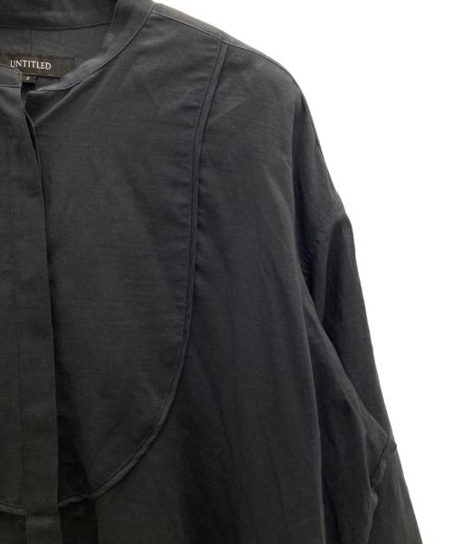 UNTITLED（アンタイトル）UNTITLED (アンタイトル) コットンリネンブザムシャツ インクブラック サイズ:Ⅿの古着・服飾アイテム