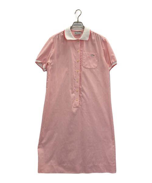 LACOSTE（ラコステ）LACOSTE (ラコステ) オールドシャツワンピース ピンク サイズ:14の古着・服飾アイテム