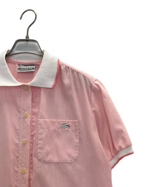 LACOSTE（ラコステ）LACOSTE (ラコステ) オールドシャツワンピース ピンク サイズ:14の古着・服飾アイテム