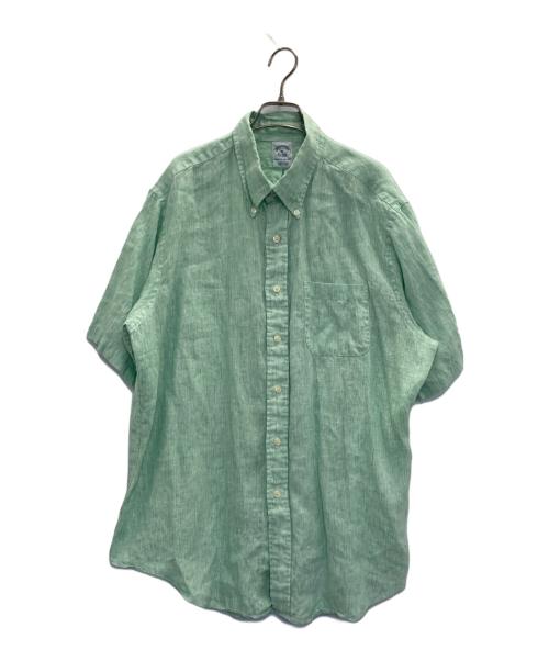 BROOKS BROTHERS（ブルックスブラザーズ）BROOKS BROTHERS (ブルックスブラザーズ) LINEN S/S B.D. グリーン サイズ:XLの古着・服飾アイテム