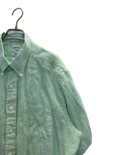 BROOKS BROTHERS（ブルックスブラザーズ）BROOKS BROTHERS (ブルックスブラザーズ) LINEN S/S B.D. グリーン サイズ:XLの古着・服飾アイテム