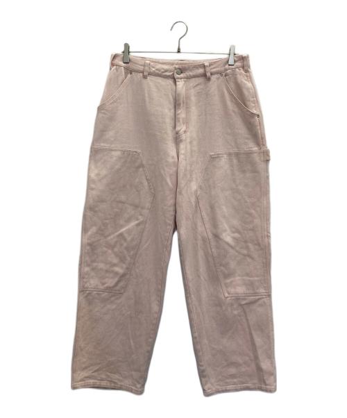 Casper John AIVER（キャスパージョンアイバー）CASPER JOHN AIVER (キャスパージョンアイバー) ダブルニーデニムパンツ ピンク サイズ:Mの古着・服飾アイテム