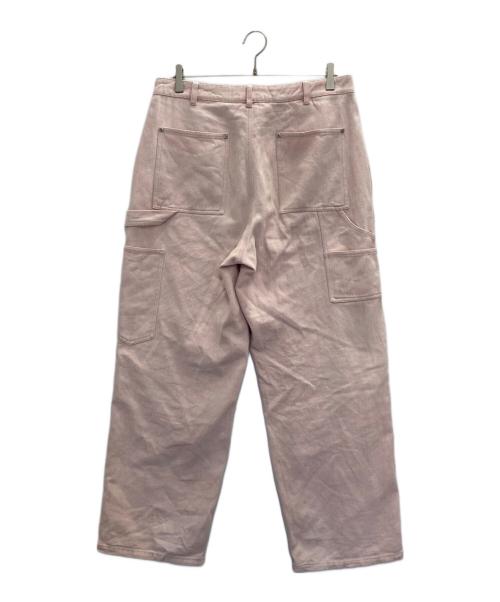 Casper John AIVER（キャスパージョンアイバー）CASPER JOHN AIVER (キャスパージョンアイバー) ダブルニーデニムパンツ ピンク サイズ:Mの古着・服飾アイテム