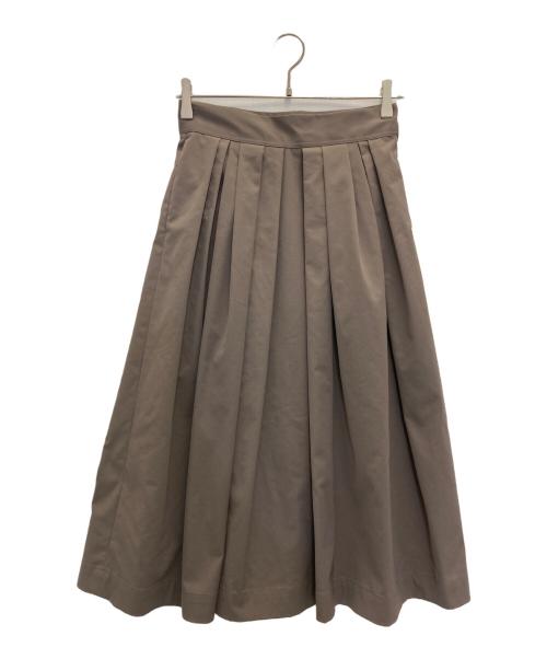 BALLSEY（ボールジィ）BALLSEY (ボールジィ) タスランツイル タック ボリューム スカート グレー サイズ:Sの古着・服飾アイテム