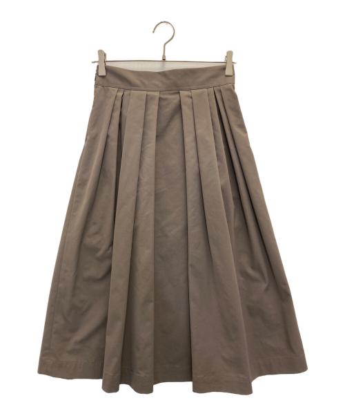 BALLSEY（ボールジィ）BALLSEY (ボールジィ) タスランツイル タック ボリューム スカート グレー サイズ:Sの古着・服飾アイテム