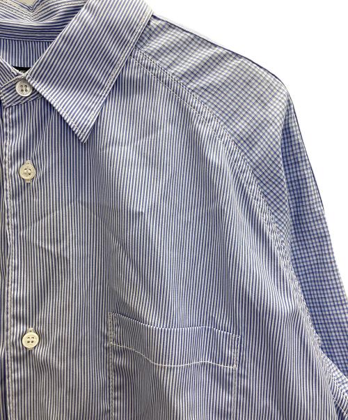 COMME des GARCONS HOMME（コムデギャルソン オム）COMME des GARCONS HOMME (コムデギャルソン オム) ギンガムチェック切替シャツ ブルー サイズ:Ⅼの古着・服飾アイテム