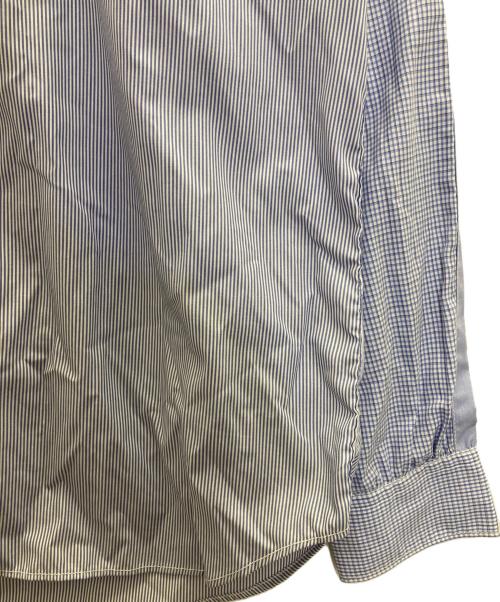 COMME des GARCONS HOMME（コムデギャルソン オム）COMME des GARCONS HOMME (コムデギャルソン オム) ギンガムチェック切替シャツ ブルー サイズ:Ⅼの古着・服飾アイテム