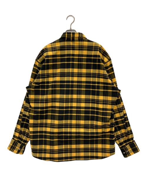 THE NORTH FACE（ザ ノース フェイス）THE NORTH FACE (ザ ノース フェイス) ロングスリーブストレッチフランネルシャツ イエロー サイズ:XLの古着・服飾アイテム