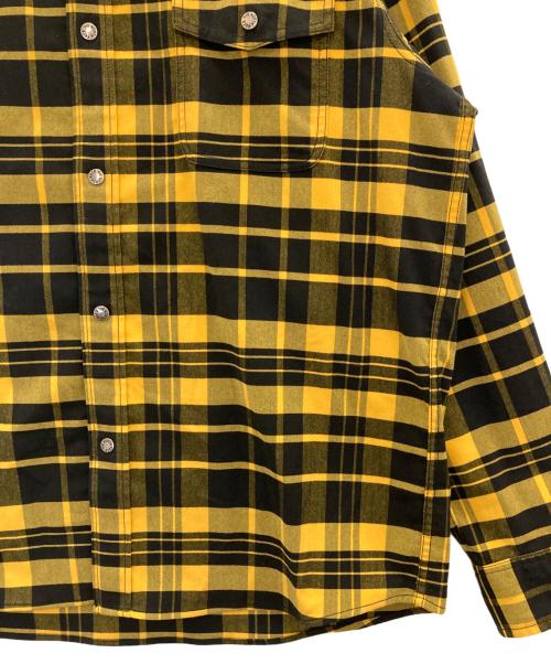 THE NORTH FACE（ザ ノース フェイス）THE NORTH FACE (ザ ノース フェイス) ロングスリーブストレッチフランネルシャツ イエロー サイズ:XLの古着・服飾アイテム
