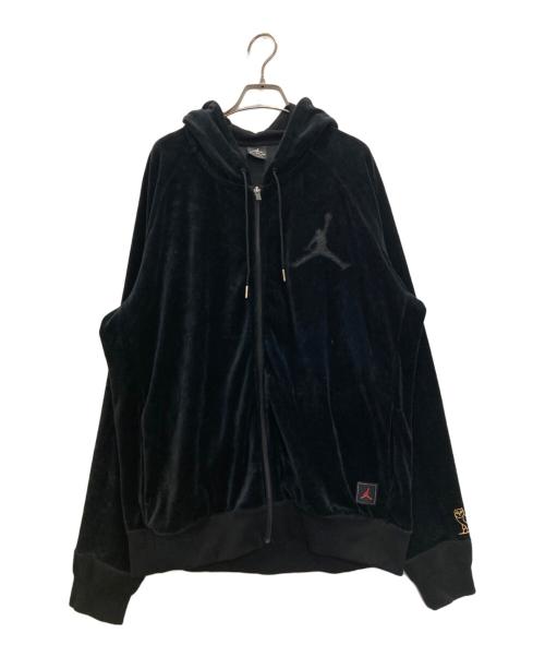 JORDAN（ジョーダン）JORDAN (ジョーダン) ベロアパーカー ブラック サイズ:XLの古着・服飾アイテム