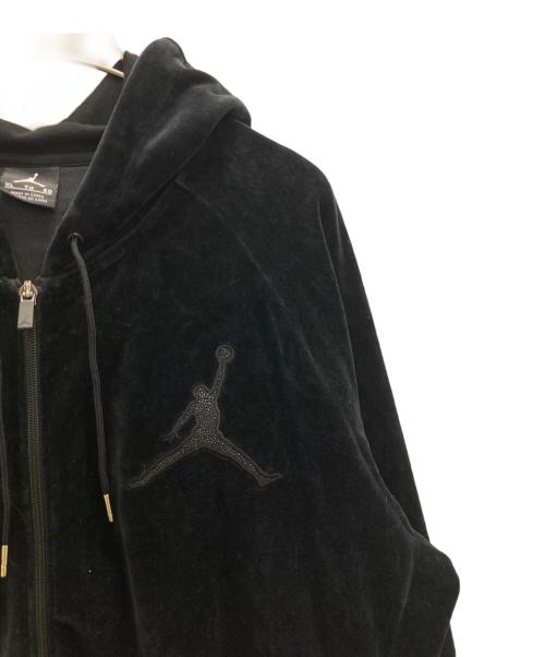 JORDAN（ジョーダン）JORDAN (ジョーダン) ベロアパーカー ブラック サイズ:XLの古着・服飾アイテム