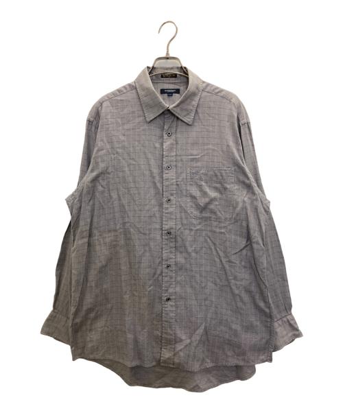 BURBERRY LONDON（バーバリーロンドン）BURBERRY LONDON (バーバリーロンドン) チェックシャツ グレー サイズ:ⅬⅬの古着・服飾アイテム