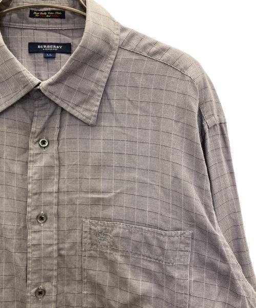 BURBERRY LONDON（バーバリーロンドン）BURBERRY LONDON (バーバリーロンドン) チェックシャツ グレー サイズ:ⅬⅬの古着・服飾アイテム