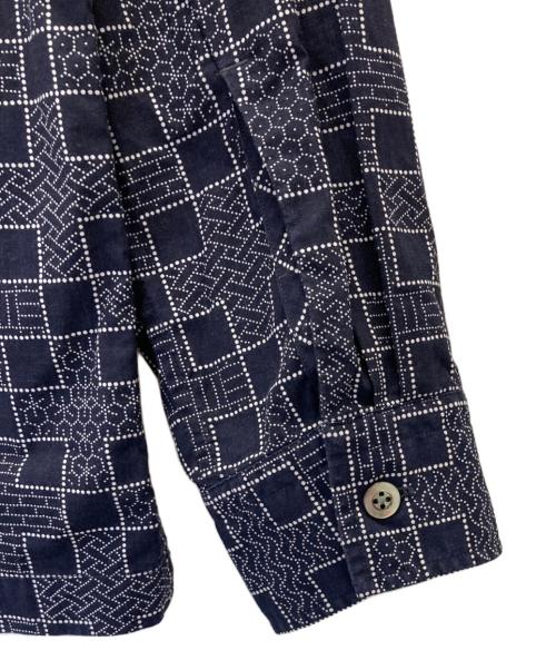 UNITED ARROWS（ユナイテッドアローズ）UNITED ARROWS (ユナイテッドアローズ) 小紋柄O/Cシャツ ネイビー サイズ:XLの古着・服飾アイテム