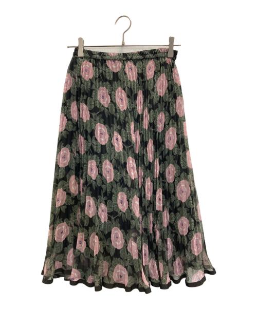 M'S GRACY（エムズグレイシー）M'S GRACY (エムズグレイシー) プリーツローズスカート ブラック サイズ:38の古着・服飾アイテム