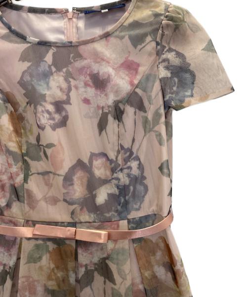 M'S GRACY（エムズグレイシー）M'S GRACY (エムズグレイシー) チュールプリントドレス ピンク サイズ:Sの古着・服飾アイテム