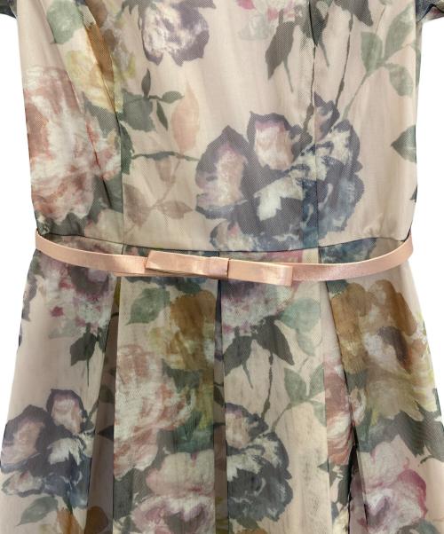 M'S GRACY（エムズグレイシー）M'S GRACY (エムズグレイシー) チュールプリントドレス ピンク サイズ:38の古着・服飾アイテム