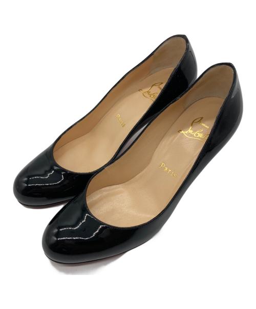 Christian Louboutin（クリスチャン・ルブタン）Christian Louboutin (クリスチャン・ルブタン) simple pump patent calf ブラック サイズ:23の古着・服飾アイテム
