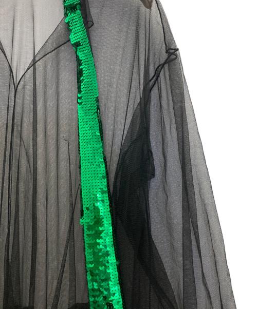 H&M（エイチアンドエム）H&M (エイチアンドエム) TOGA PULLA (トーガ プルラ) スパンコールチュールドレス ブラック サイズ:Sの古着・服飾アイテム