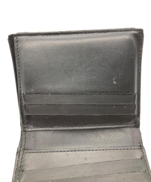 Maison Margiela（メゾンマルジェラ）Maison Margiela (メゾンマルジェラ) 4ステッチ グレインレザー 二つ折り 財布 ブラックの古着・服飾アイテム