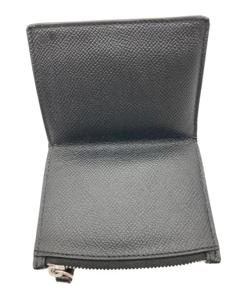Maison Margiela（メゾンマルジェラ）Maison Margiela (メゾンマルジェラ) 4ステッチ グレインレザー 二つ折り 財布 ブラックの古着・服飾アイテム