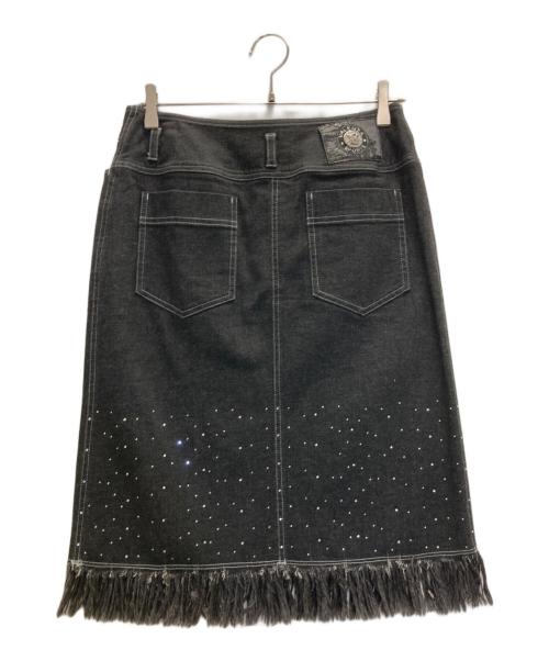 valenza po sports（バレンザ ポー スポーツ）valenza po sports (バレンザ ポー スポーツ) フリンジデニムスカート インディゴ サイズ:40の古着・服飾アイテム