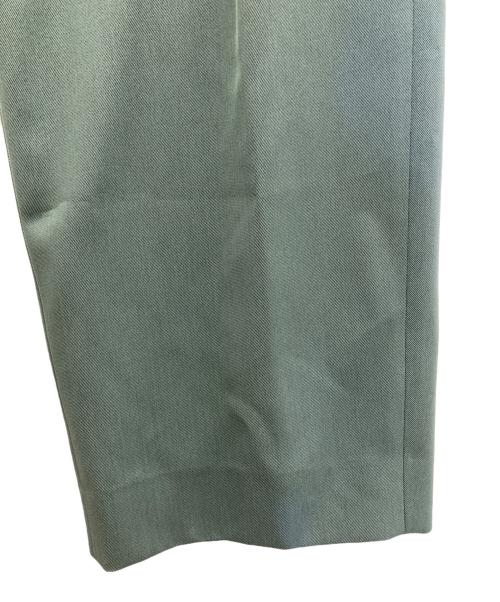 CULLNI（クルニ）CULLNI (クルニ) Chambray Twill Patch Pocket Wide Pants グリーン サイズ:2の古着・服飾アイテム