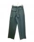 CULLNI (クルニ) Chambray Twill Patch Pocket Wide Pants グリーン サイズ:2：12000円