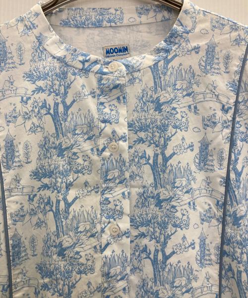 MOOMIN（ムーミン）MOOMIN (ムーミン) kippis パイピングワンピース スカイブルー サイズ:FREEの古着・服飾アイテム