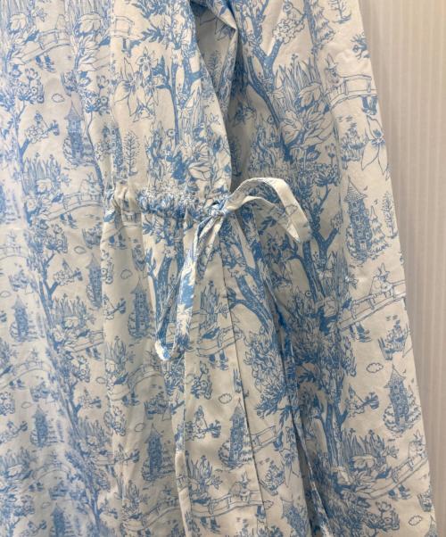 MOOMIN（ムーミン）MOOMIN (ムーミン) kippis パイピングワンピース スカイブルー サイズ:FREEの古着・服飾アイテム