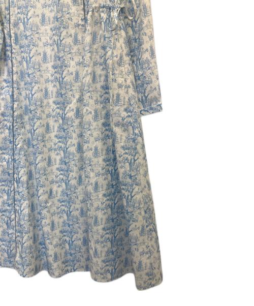 MOOMIN（ムーミン）MOOMIN (ムーミン) kippis パイピングワンピース スカイブルー サイズ:FREEの古着・服飾アイテム