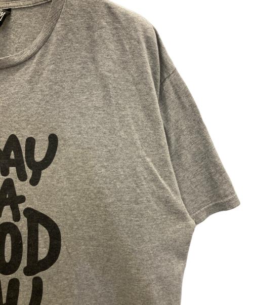 stussy（ステューシー）stussy (ステューシー) プリントロゴTee グレー サイズ:XLの古着・服飾アイテム