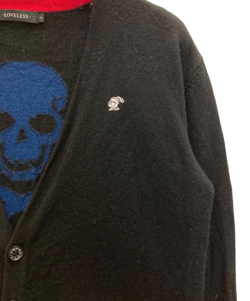 LOVELESS（ラブレス）LOVELESS (ラブレス) スカルバックカーディガン ブラック サイズ:Ⅿの古着・服飾アイテム