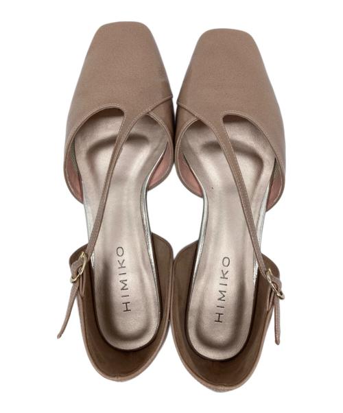 卑弥呼（ヒミコ）卑弥呼 (ヒミコ) 斜めストラップセパレートパンプス ピンク サイズ:23cmの古着・服飾アイテム