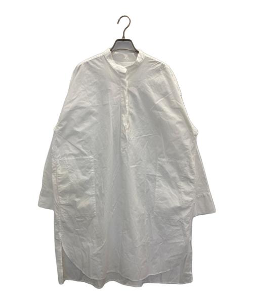 かぐれ（カグレ）かぐれ (カグレ) スタンドカラーチュニックシャツ ホワイト サイズ:FREEの古着・服飾アイテム