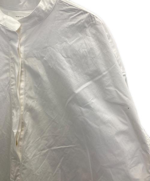 かぐれ（カグレ）かぐれ (カグレ) スタンドカラーチュニックシャツ ホワイト サイズ:FREEの古着・服飾アイテム