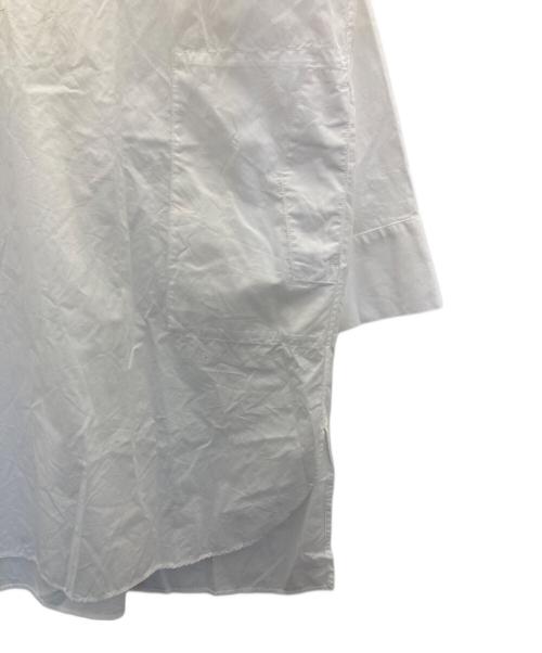 かぐれ（カグレ）かぐれ (カグレ) スタンドカラーチュニックシャツ ホワイト サイズ:FREEの古着・服飾アイテム