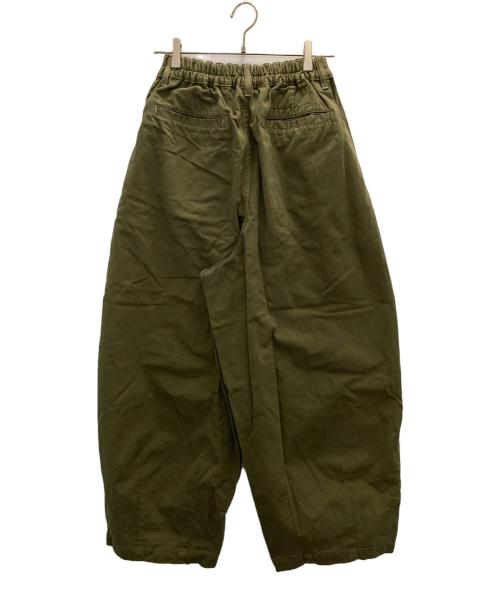 HARVESTY（ハーベスティー）HARVESTY (ハーベスティー) チノクロスサーカスパンツ オリーブ サイズ:2の古着・服飾アイテム
