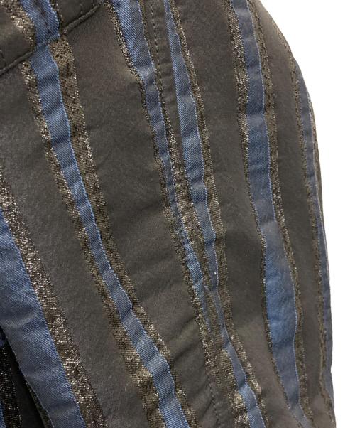 MIDIUMISOLID（ミディウミソリッド）MIDIUMISOLID (ミディウミソリッド) ブルゾン ブルー×ブラック サイズ:48の古着・服飾アイテム