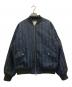 MIDIUMISOLID（ミディウミソリッド）の古着「ブルゾン」｜ブルー×ブラック
