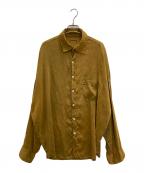 Chez VIDALENCシェ ヴィダレン）の古着「SILK SHIRT AXL」｜ブラウン