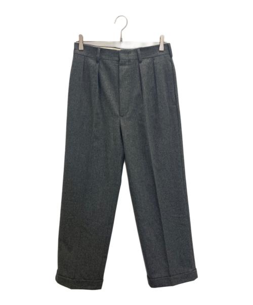BERNARD ZINS（ベルナール ザンス）BERNARD ZINS (ベルナール ザンス) H8 2タックウールスラックス グレー サイズ:38の古着・服飾アイテム