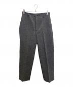 BERNARD ZINSベルナール ザンス）の古着「SPENDER ホームスパンスラックス」｜グレー