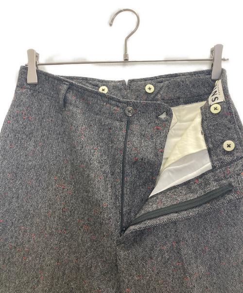 BERNARD ZINS（ベルナール ザンス）BERNARD ZINS (ベルナール ザンス) SPENDER ホームスパンスラックス グレー サイズ:38の古着・服飾アイテム