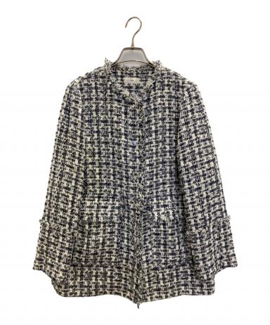 中古・古着通販】IENA (イエナ) Marin Tweed ジャケット ネイビー