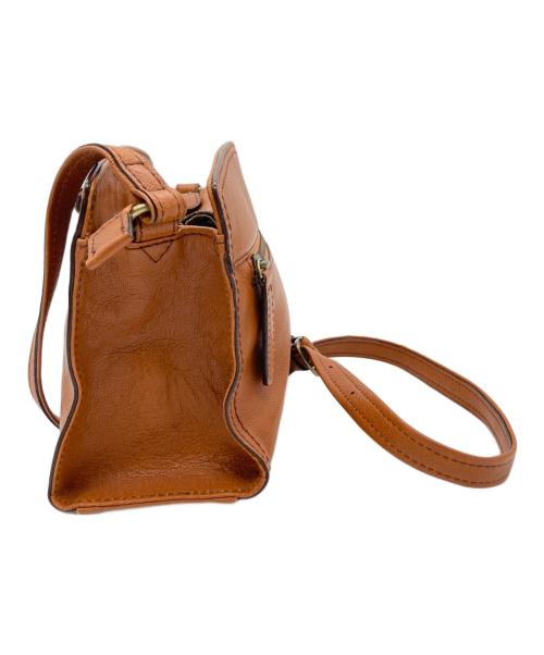 DAKOTA（ダコタ）Dakota (ダコタ) ターンロックレザーショルダーバッグ ブラウンの古着・服飾アイテム